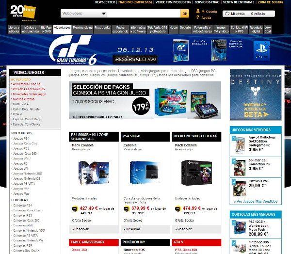 Videojuegos_Fnac_CentroShopOnline